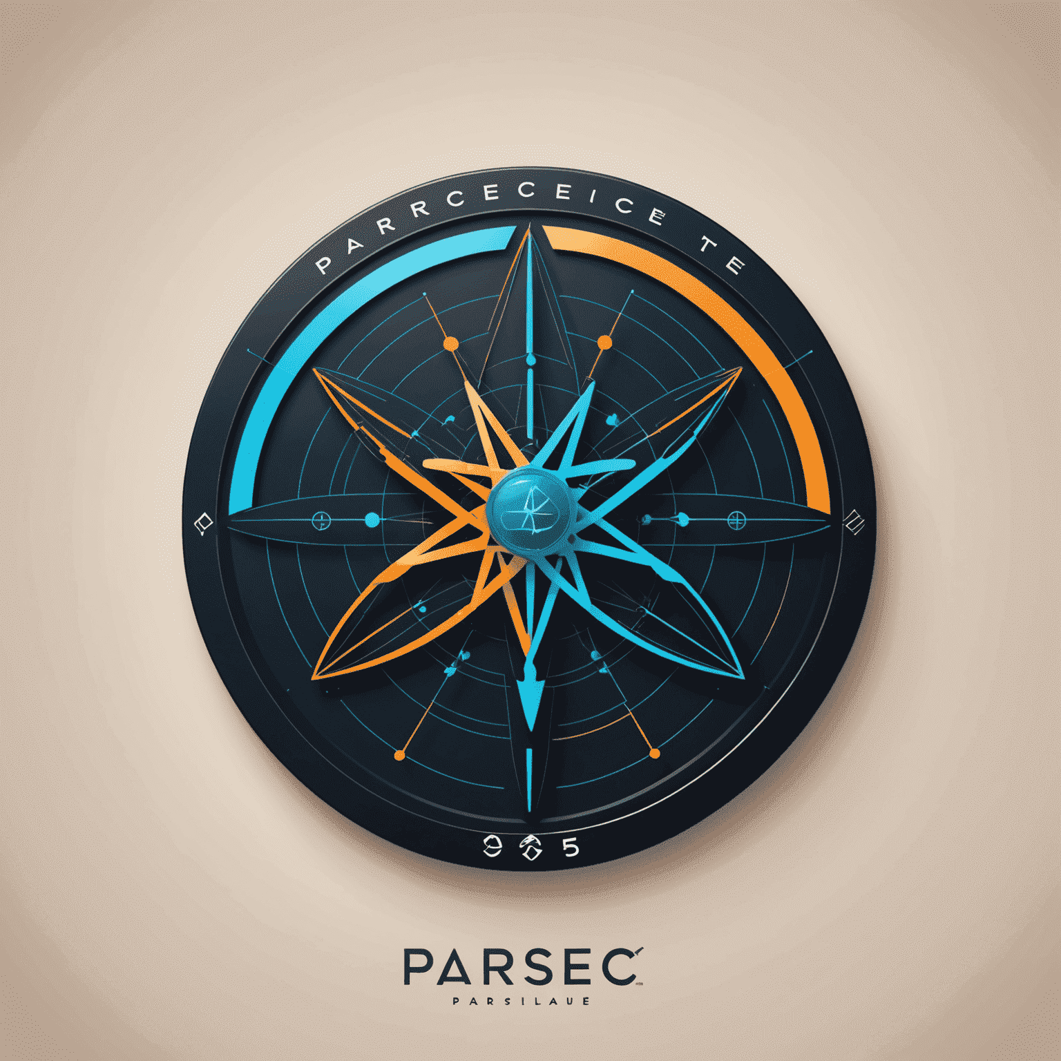 Parsec Lab logo featuring a stylized parsec symbol with performance graphs
